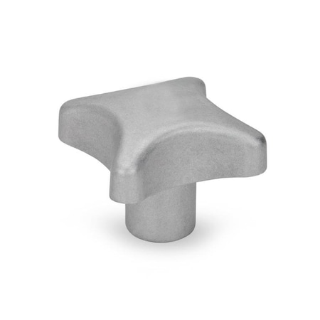 J.W. Winco DIN6335-AL-63-M12-E-MT Star Knob 6335-AL-63-M12-E-MT